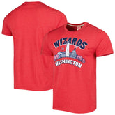 NBA Washington Wizards Homage Unisex Hometown Hyper Local Tri-Blend T-Shirt