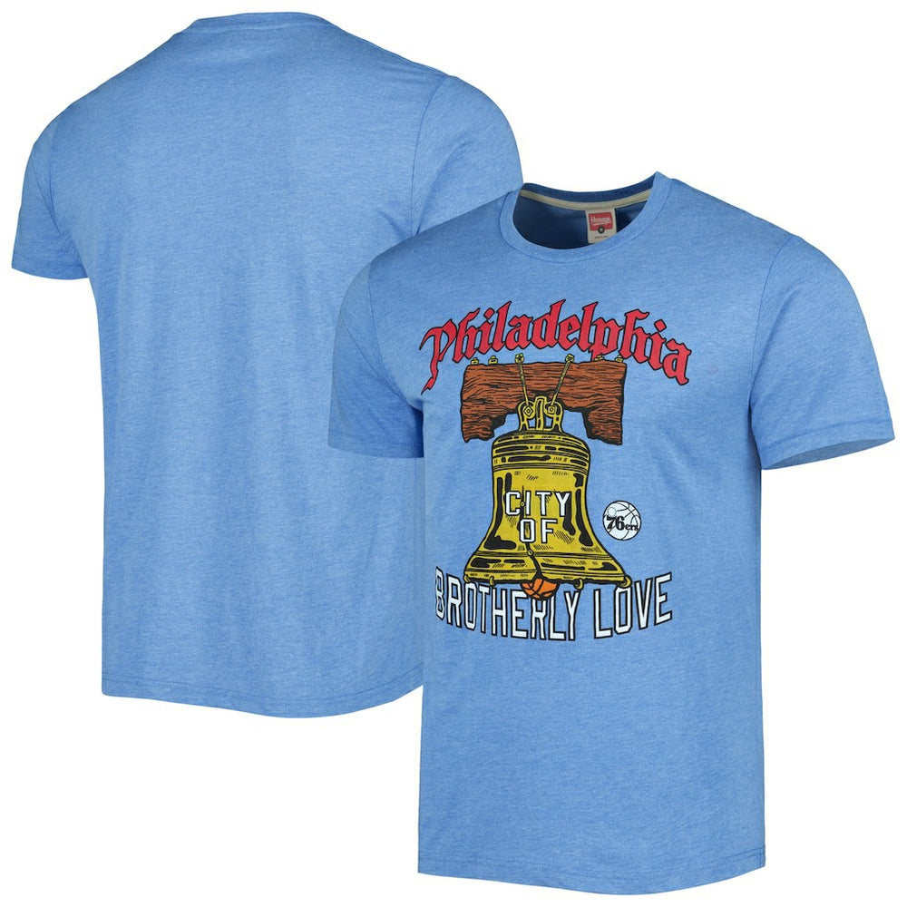 NBA Philadelphia 76ers Homage Unisex Hometown Hyper Local Tri-Blend T-Shirt