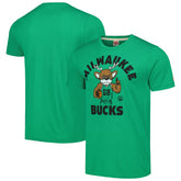 NBA Milwaukee Bucks Homage Unisex Team Mascot Tri-Blend T-Shirt