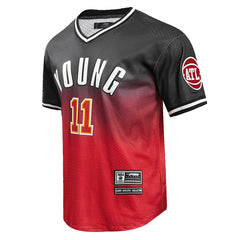 NBA Trae Young Atlanta Hawks Post Ombre Name & Number T-Shirt