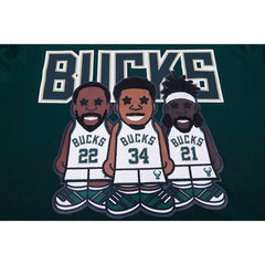 NBA Giannis Antetokounmpo, Jrue Holiday, Khris Middleton Milwaukee Bucks Pro Standard Multi Lineup T-Shirt