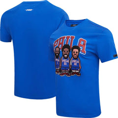 NBA Joel Embiid, Tobias Harris, James Harden Philadelphia 76ers Pro Standard Multi Lineup T-Shirt