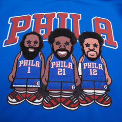 NBA Joel Embiid, Tobias Harris, James Harden Philadelphia 76ers Pro Standard Multi Lineup T-Shirt