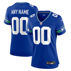 Women's Throwback Custom Jersey - Seattle Seahawks