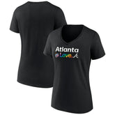 MLB Atlanta Braves Women's City Pride V-Neck T-Shirt