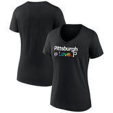 MLB Pittsburgh Pirates Women's City Pride V-Neck T-Shirt