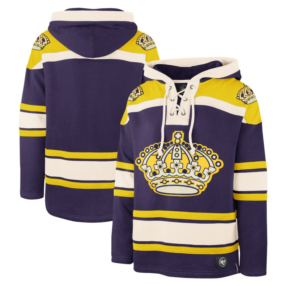 NHL Purple Los Angeles Kings '47 Superior Lacer Hoodie
