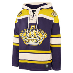 NHL Purple Los Angeles Kings '47 Superior Lacer Hoodie