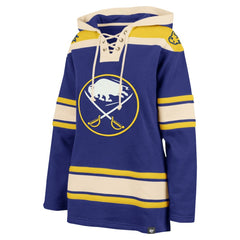 NHL Royal Buffalo Sabres '47 Women's Superior Lacer Pullover Hoodie