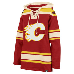 NHL Red Calgary Flames '47 Women's Superior Lacer Pullover Hoodie