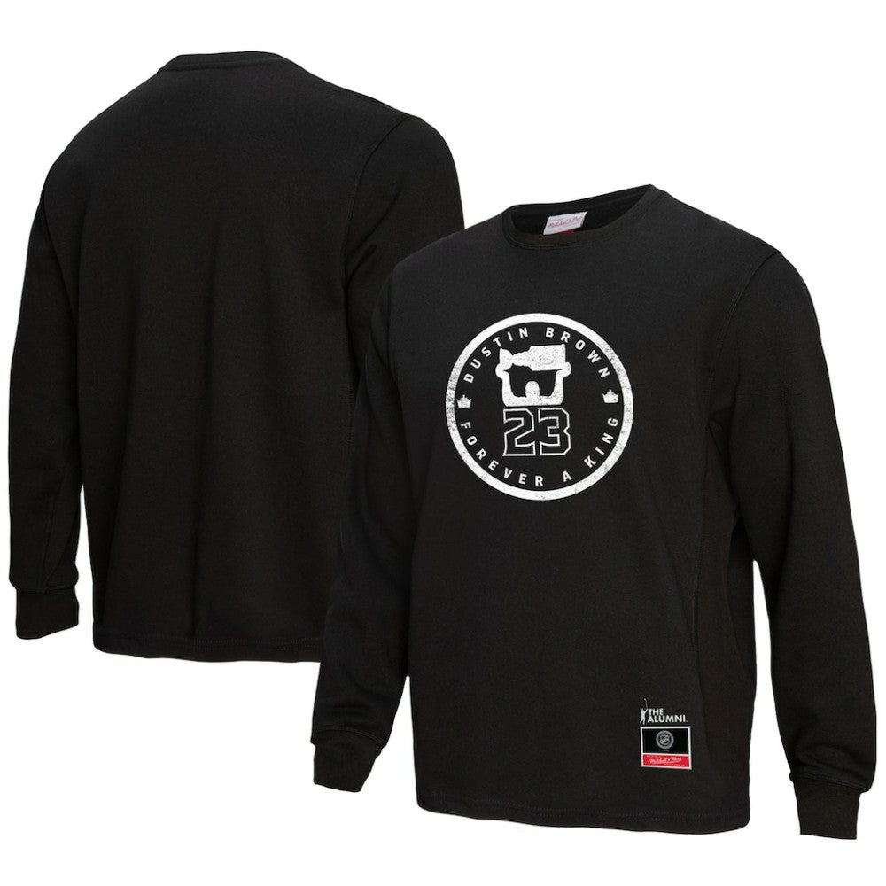 NHL Black Dustin Brown Los Angeles Kings Mitchell & Ness Forever A King Long Sleeve T-Shirt