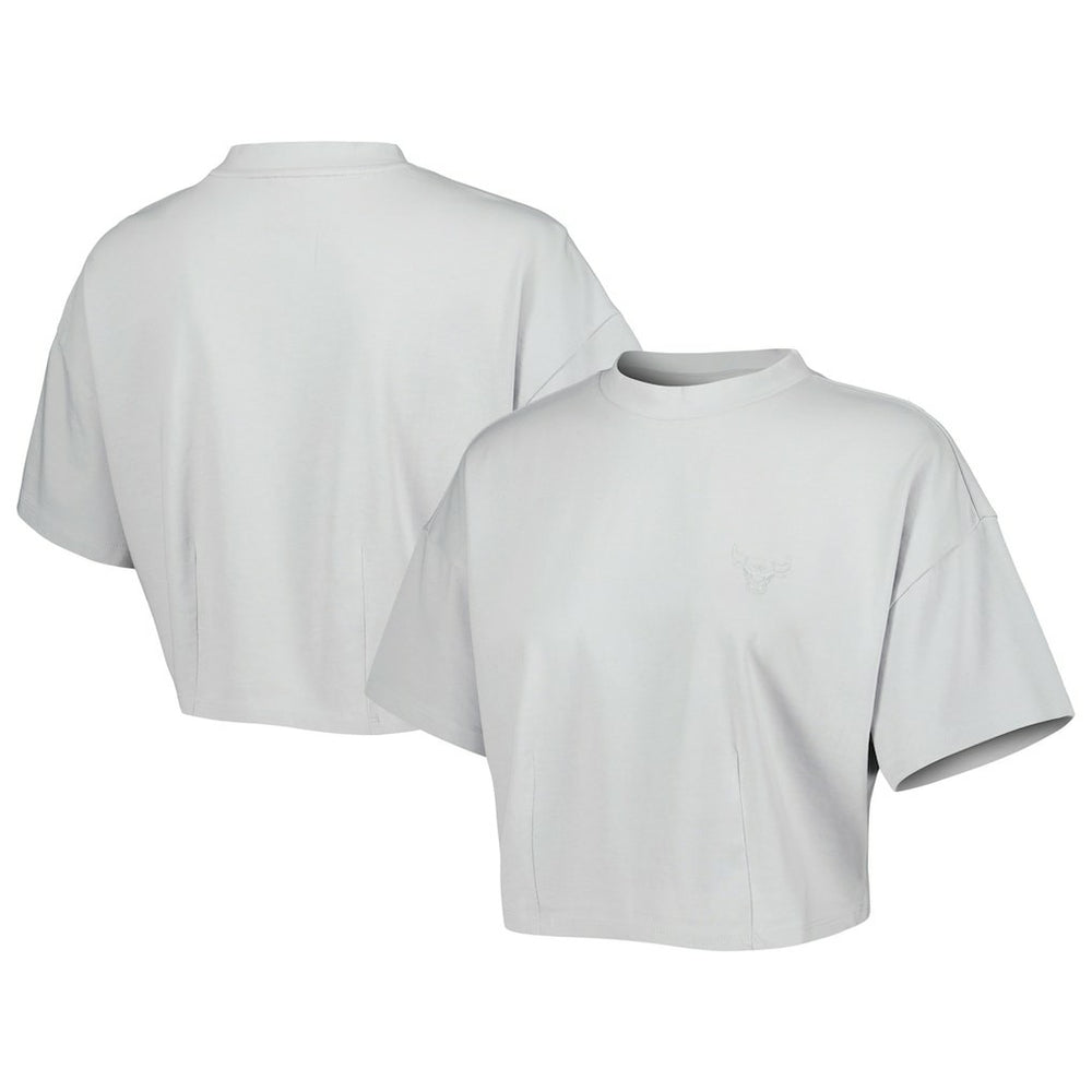 NBA Chicago Bulls Lusso Women's Nola Faded Tonal Cropped T-Shirt sale