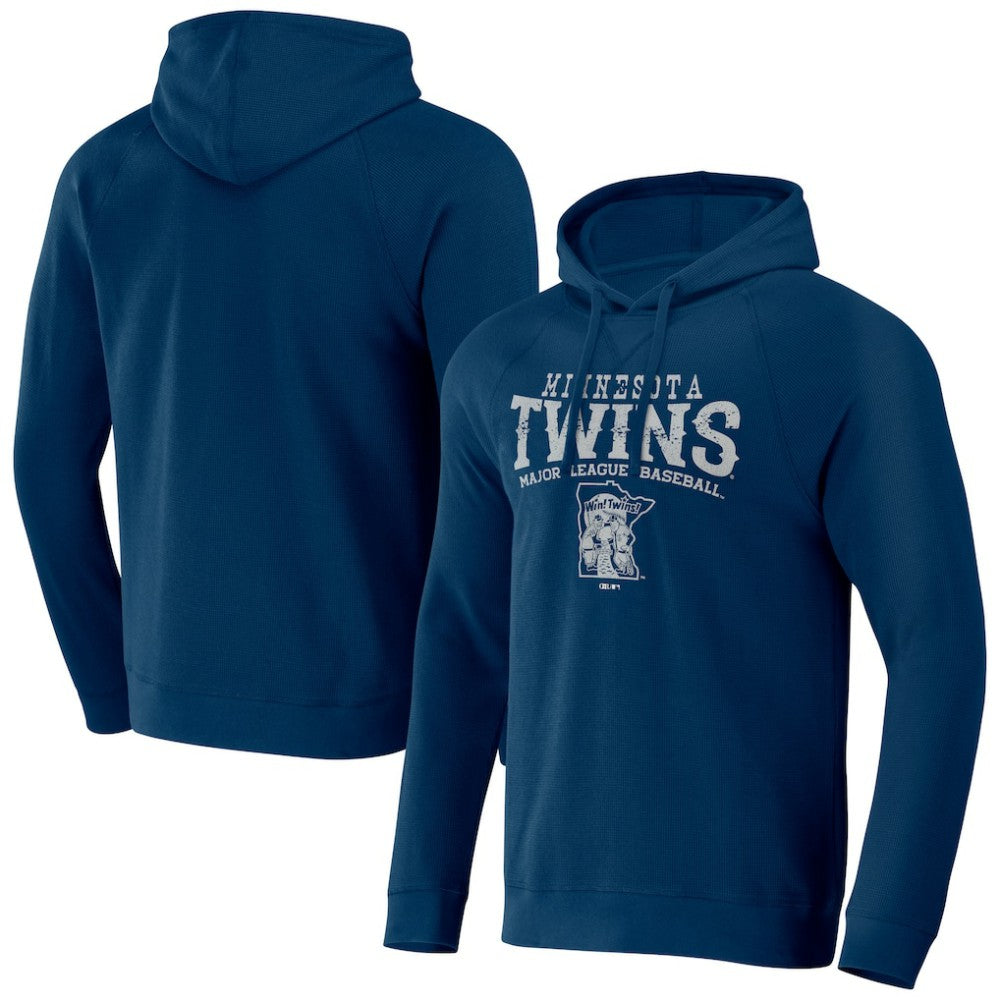 MLB Minnesota Twins Darius Rucker Collection by Fanatics Waffle-Knit Raglan Pullover Hoodie