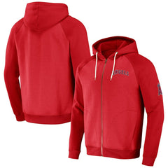 MLB Los Angeles Angels Darius Rucker Collection by Fanatics Raglan Full-Zip Hoodie