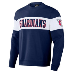 MLB Cleveland Guardians Darius Rucker Collection by Fanatics Stripe Pullover Sweatshirt