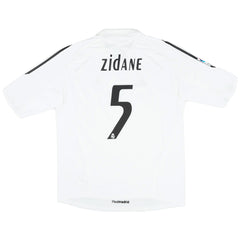 Zidane #5 Retro Real Madrid Home Jersey 2005/06