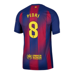 PEDRI #8 Barcelona Home Match Jersey Player Version 2025/26
