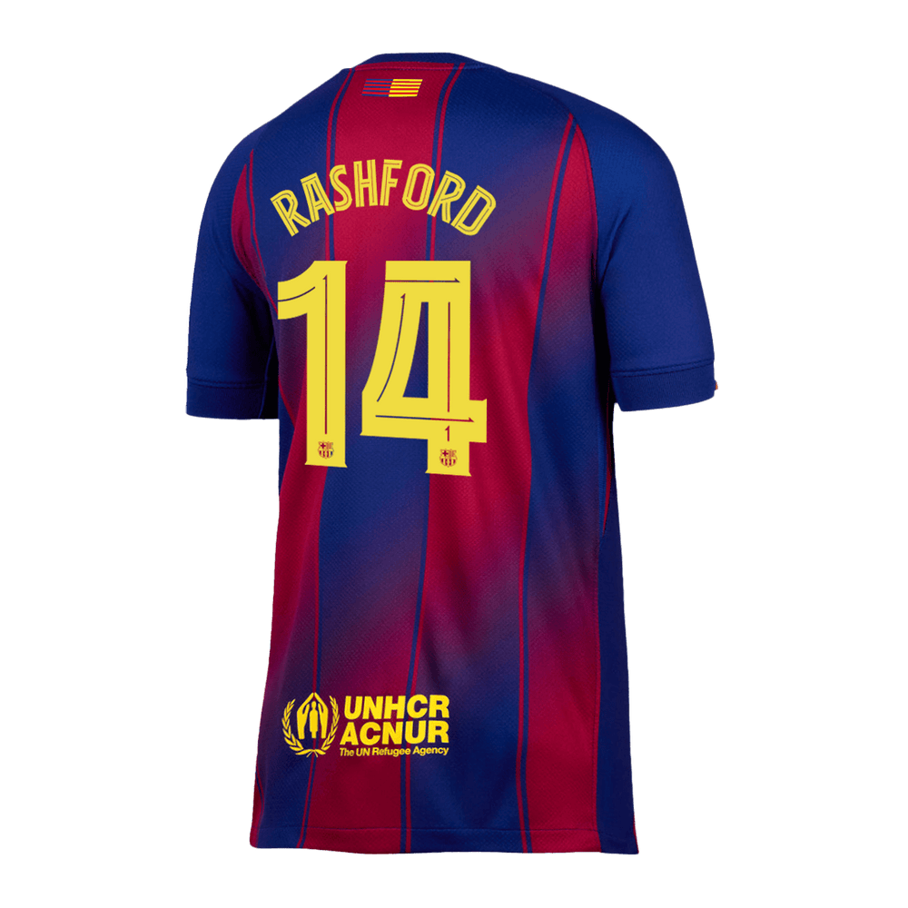 RASHFORD #14 Barcelona Home Jersey 2025/26 - UCL