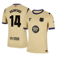 RASHFORD #14 Barcelona Away Match Jersey Player Version 2025/26 - UCL