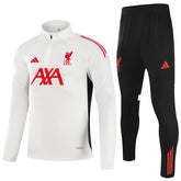 Liverpool 1/4 Zipper Sweat Kit(Top+Pants) White 2025/26