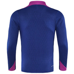 Kids Barcelona 1/4 Zipper Sweat Kit(Top+Pants) Navy 2025/26