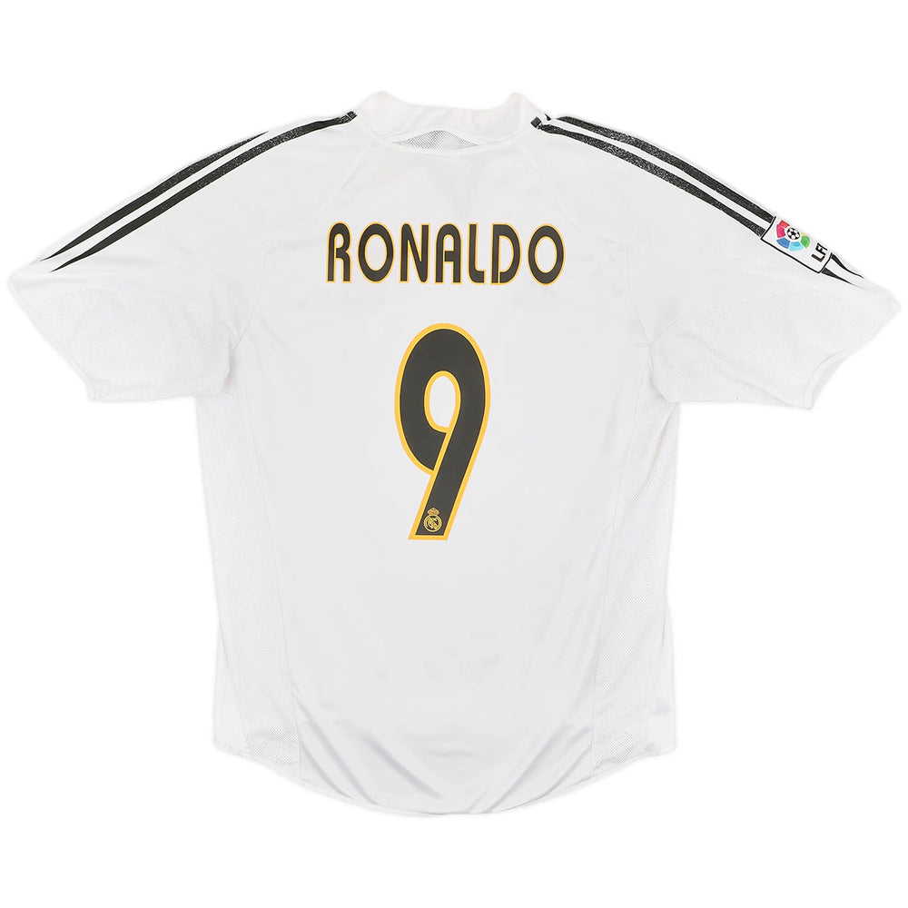 RONALDO #9 Retro Real Madrid Home Jersey 2004/05