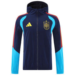 Spain Windbreaker Hoodie Jacket Navy 2026