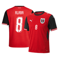 ALABA #8 Austria Home Jersey World Cup 2026