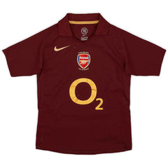 Bergkamp #10 Retro Arsenal Home Jersey 2005/06
