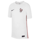 2022-23 France Away Youth Soccer Jersey White-Pink Glaze-Blue / Nike