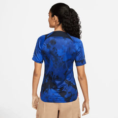 2022-23 USA Away Women 4 Star Soccer Jersey Bright Blue-White / Nike