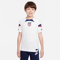 2022-23 USA Home Youth Soccer Jersey White-Loyal Blue / Nike