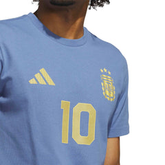 2026 Argentina Men's Messi Name And Number Tee / Adidas