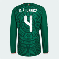 2026 Mexico Men's Authentic Home Long-Sleeve Soccer Jersey / Adidas