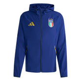 2026 Italy Men's Tiro Travel Full Zip Windbreaker / Adidas