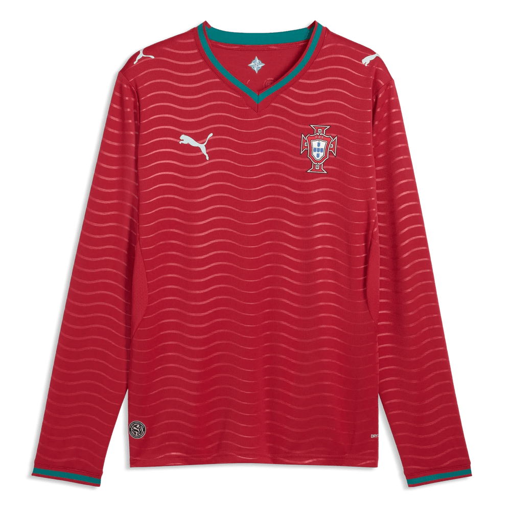 2026 Portugal Men's Stadium Home Long-Sleeve Soccer Jersey / Puma