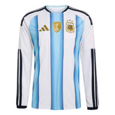 2026 Argentina Men's Stadium Home Long-Sleeve Soccer Jersey / Adidas