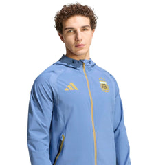 2026 Argentina Men's Tiro Travel Full Zip Windbreaker / Adidas