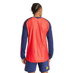 2026 Spain Men's Authentic Home Long-Sleeve Soccer Jersey / Adidas