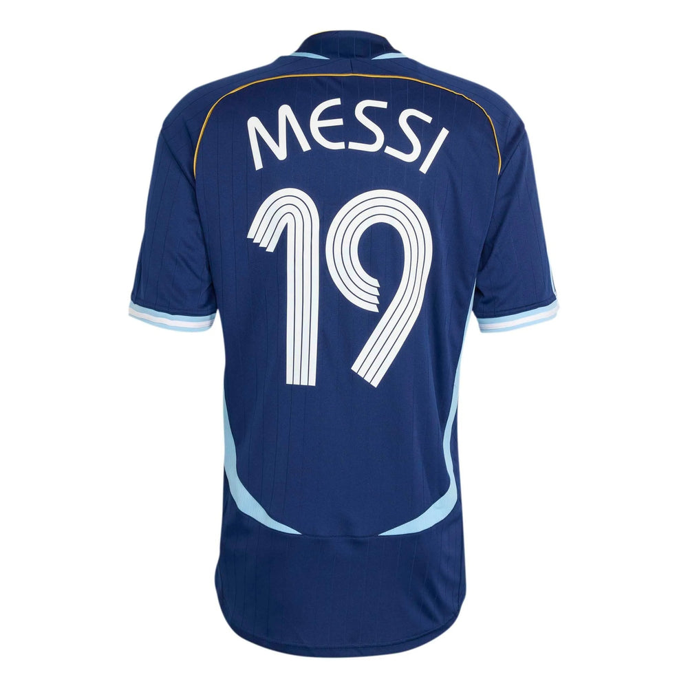 2006 Argentina Men's Retro Stadium Away Messi #19 Soccer Jersey / Adidas
