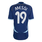 2006 Argentina Men's Retro Stadium Away Messi #19 Soccer Jersey / Adidas