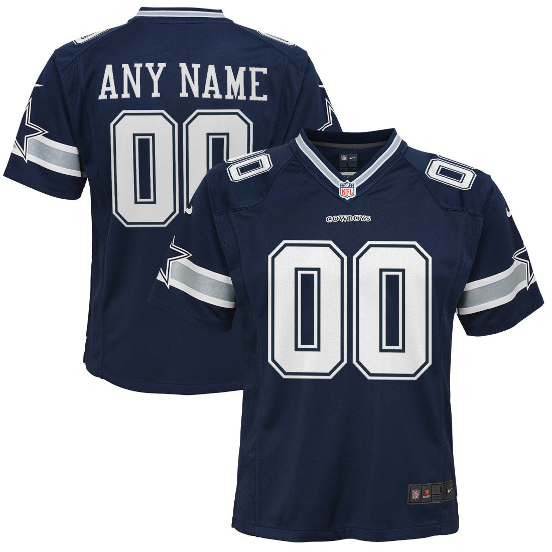 Youth Custom Game Jersey - Dallas Cowboys