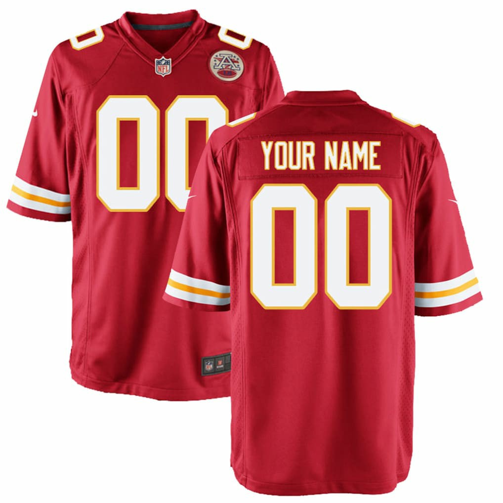 Youth Custom Game Jersey - Kansas City Chiefs