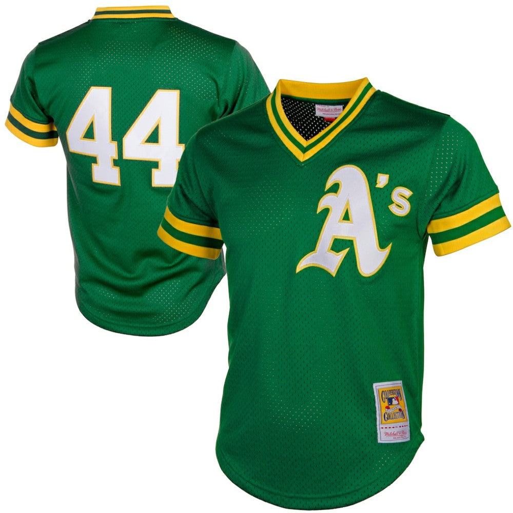 MLB Reggie Jackson Athletics Mitchell & Ness Authentic Batting Practice Jersey
