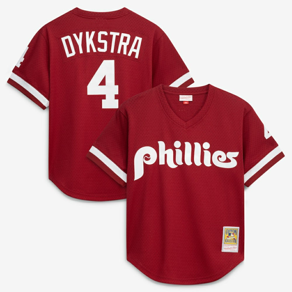 MLB Lenny Dykstra Philadelphia Phillies Mitchell & Ness Authentic Batting Practice Jersey