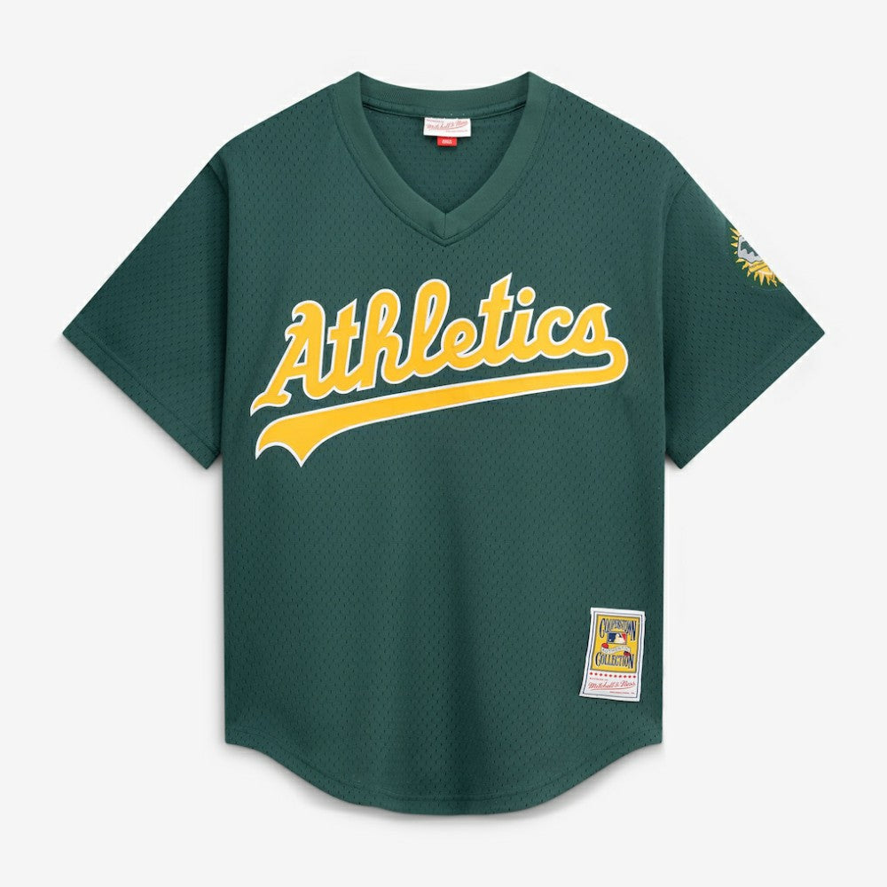 MLB Rickey Henderson Athletics Mitchell & Ness Authentic Batting Practice Jersey