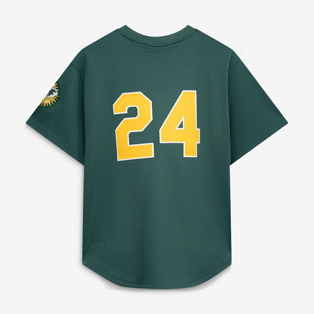 MLB Rickey Henderson Athletics Mitchell & Ness Authentic Batting Practice Jersey