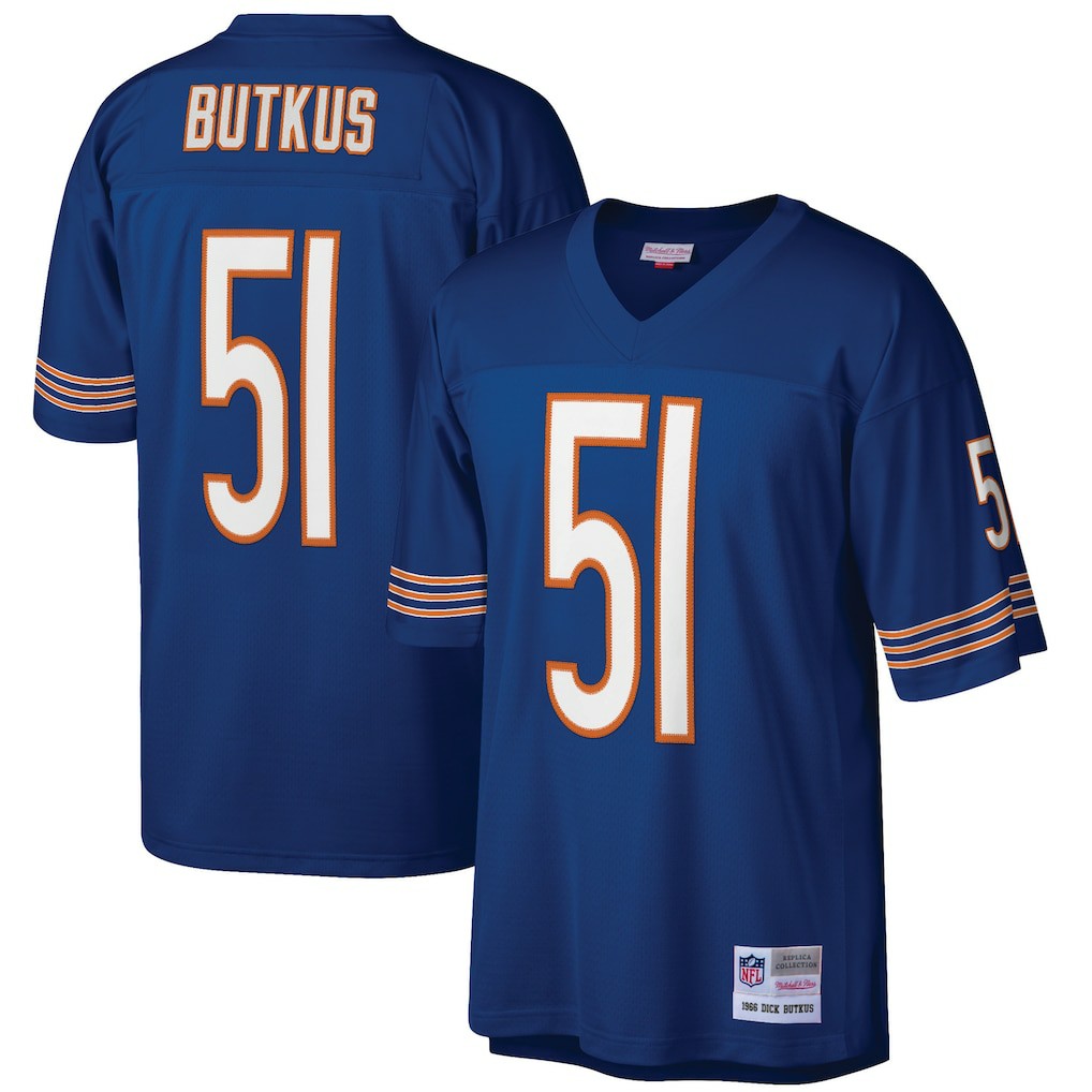 Dick Butkus  Retired Player Legacy Replica Jersey - Chicago Bears