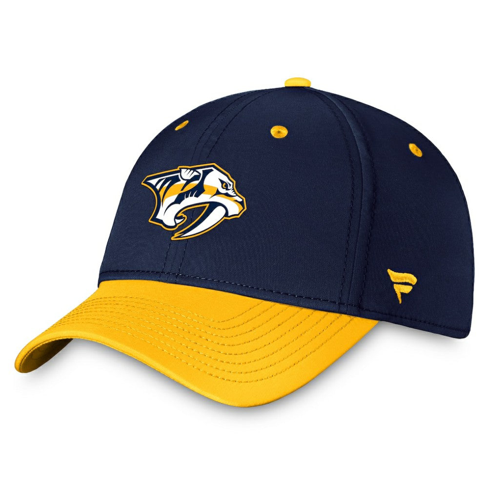 NHL  Nashville Predators Fanatics Authentic Pro Rink Two-Tone Flex Hat – Navy/Gold