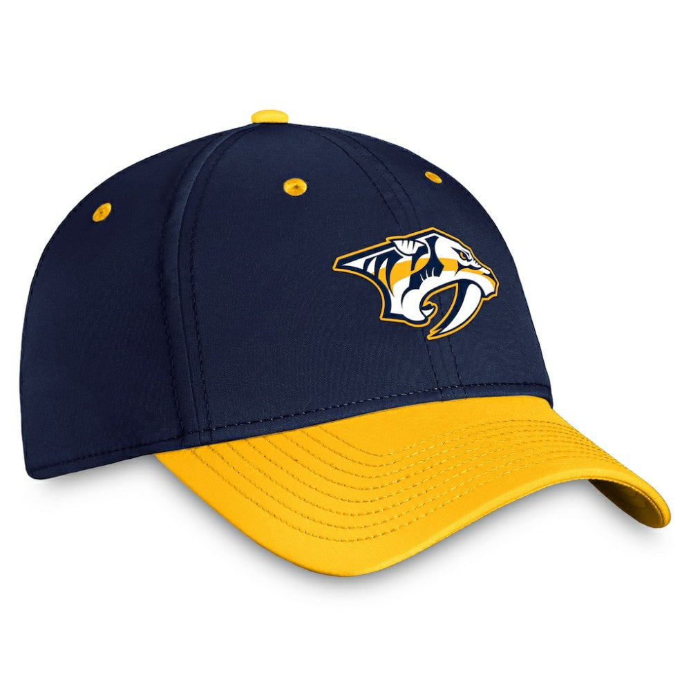 NHL  Nashville Predators Fanatics Authentic Pro Rink Two-Tone Flex Hat – Navy/Gold